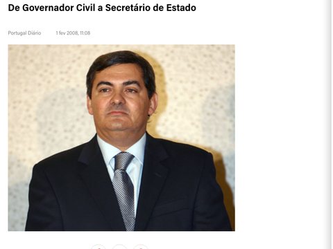 Screenshot of the article on TVI